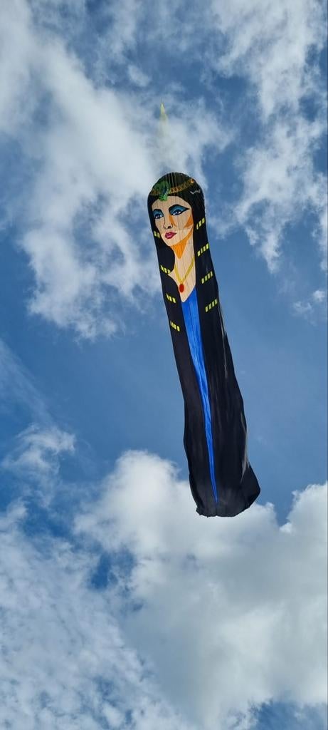 Grote Cleopatra Vlieger - 5x25 meter, Sport en Fitness, Vliegeren, J, Ophalen of Verzenden, Zo goed als nieuw, J