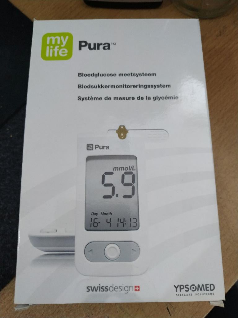 MY LIFE PURA met 10 strips glucosemeter, Ophalen of Verzenden, Nieuw