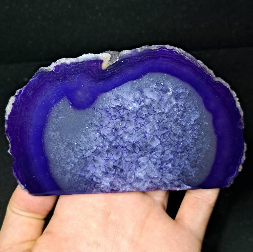 Paarse Agaat staande edelsteen natuursteen edelstenen, Ophalen of Verzenden