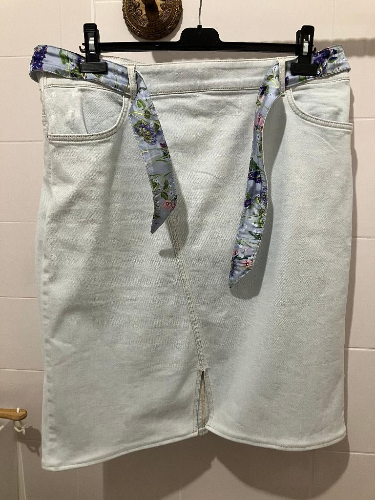 Marc Cain rokje denim, Blauw, Maat 42/44 (L), Nieuw, Ophalen of Verzenden