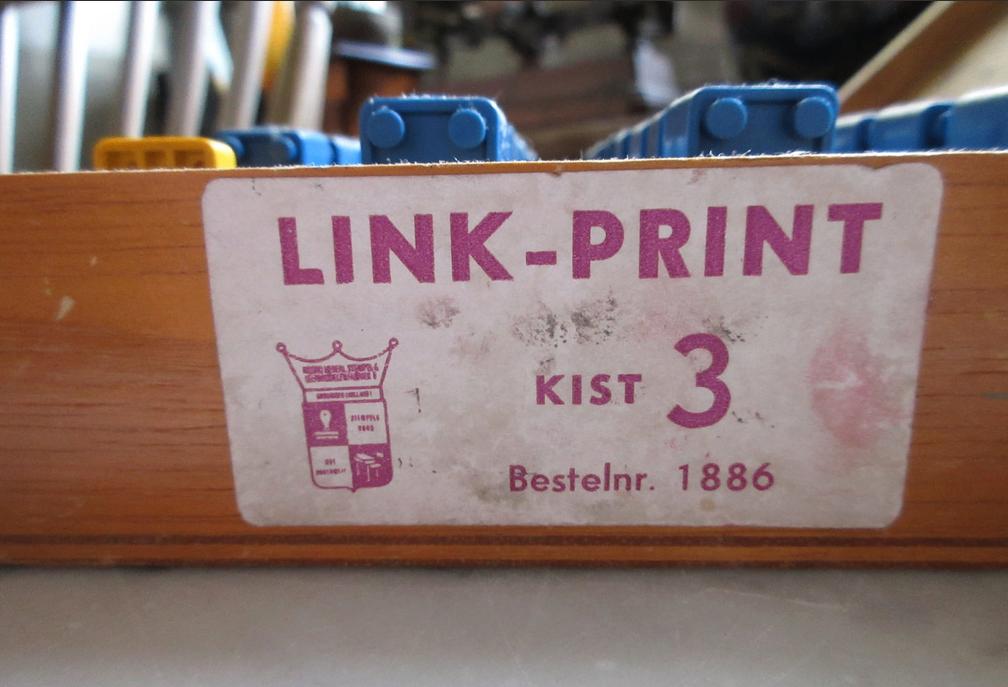 LINKPRINT kist 3 aaneenschakelbare stempels, Oosterveldweg 15, 7274 DZ, Gebruikt, Overige typen, Ophalen of Verzenden