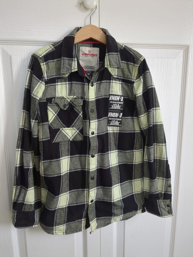 Vingino houthakkers blouse jongen maat 140, Kinderen en Baby's, Ophalen of Verzenden, Gebruikt, Jongen, Overhemd of Blouse