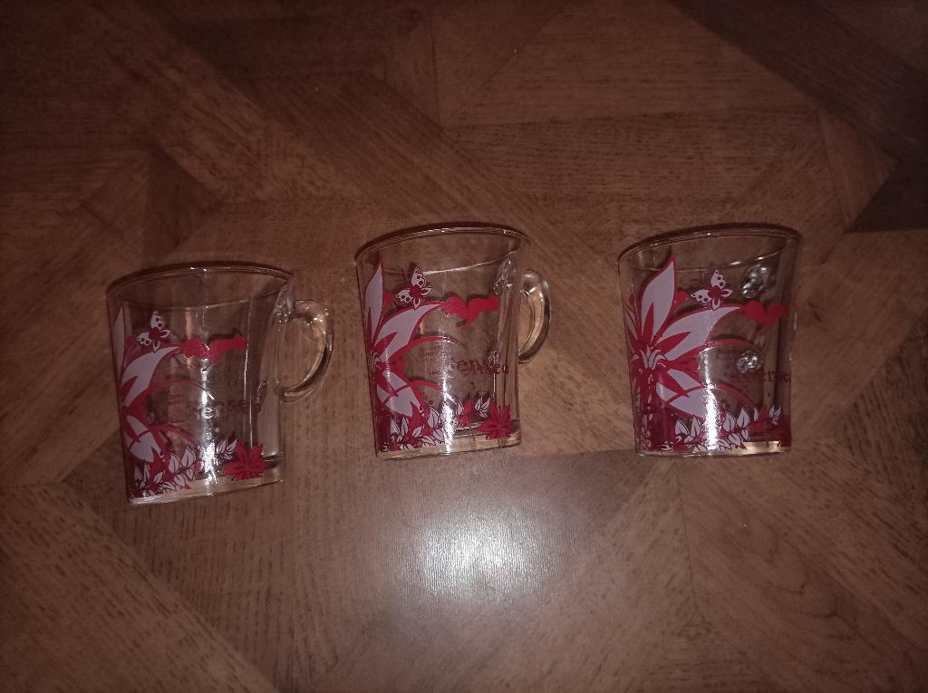 Douwe Egberts DE Senseo glazen Studio Tord Boontje 3stuks, Ophalen of Verzenden, Overige stijlen, Kop(pen) en/of Schotel(s), Glas