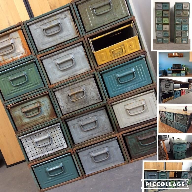 Modulaire Kasten Ladekast Dressoir TV-kast Stelling SALE !!, Nieuw, Ophalen of Verzenden, Minder dan 100 cm, Metaal