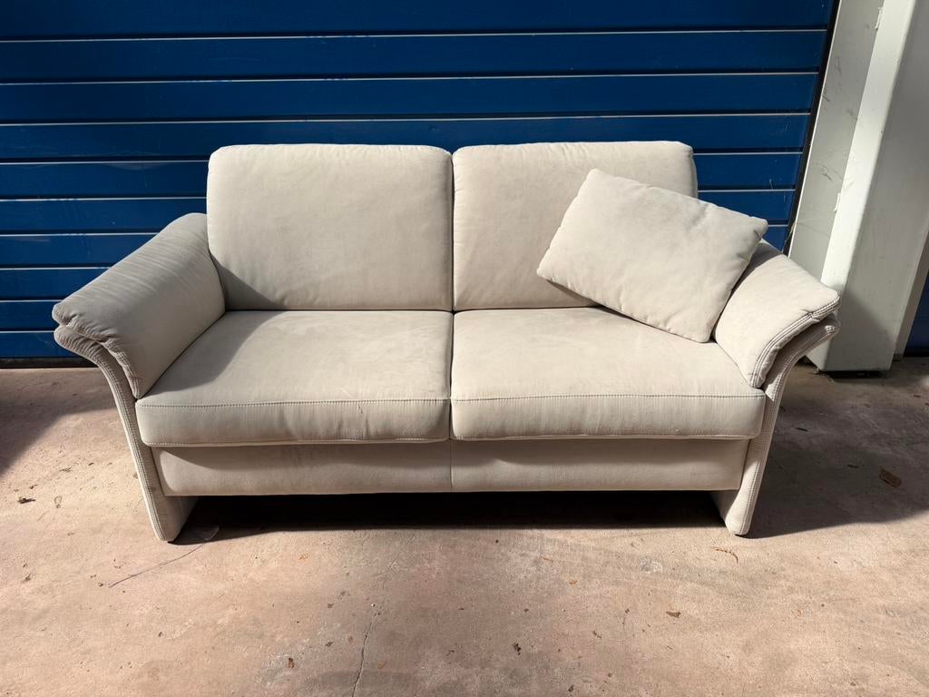 Leolux bankstel 2,5 zitter licht beige, Ophalen, Tweepersoons, 75 tot 100 cm, Zo goed als nieuw