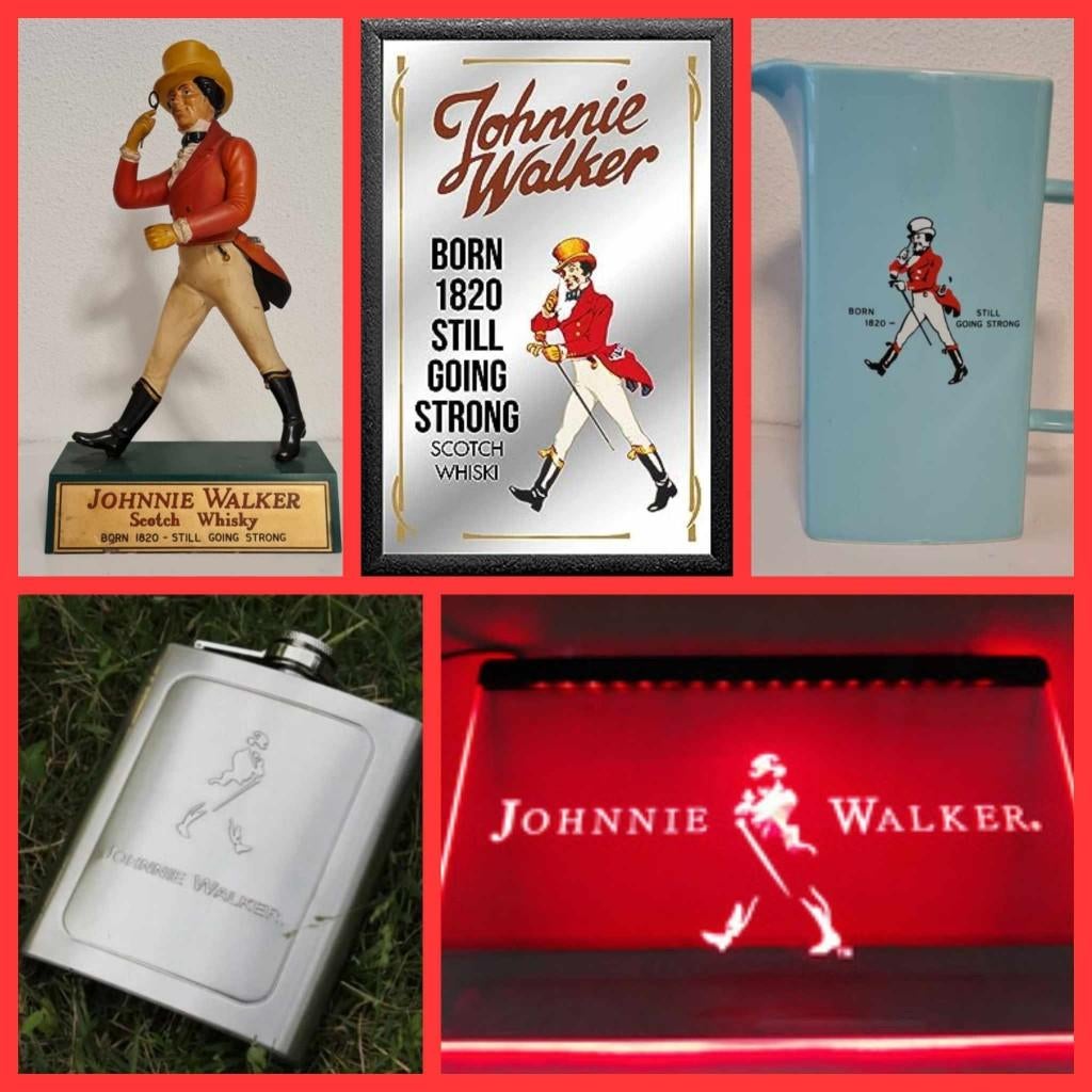 Johnnie Walker whisky reclame display waterkan asbak beeldje, Verzamelen, Americansaleshop@gmail.com, Gebruiksvoorwerp, Jo, Ophalen of Verzenden