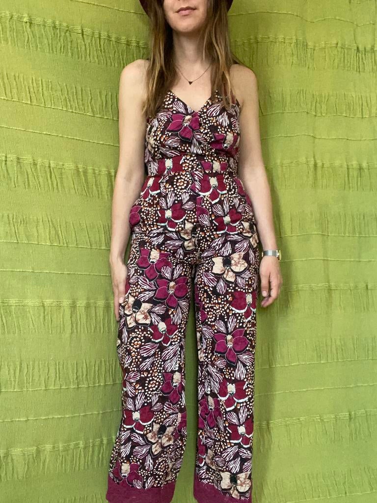 Jumpsuit - print / printje- roze - S/small/36, Hgv, Ophalen of Verzenden, Roze, Maat 36 (S)