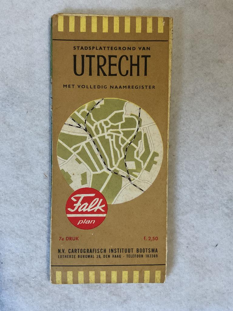 Falk Stadsplattegrond van Utrecht, Boeken, Atlassen en Landkaarten, Gelezen, Diverse auteurs, Ophalen of Verzenden, Landkaart