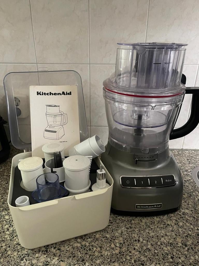 kitchenaid 5kfp1335 food processor 4.4 litter, 4 liter of meer, Ophalen of Verzenden, Zo goed als nieuw, 3 snelheden of meer