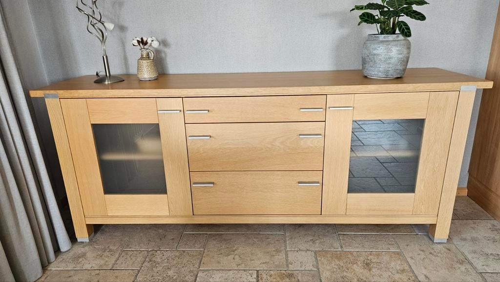 Prachtig blank eiken dressoir Hans Daalder Steel, Ophalen