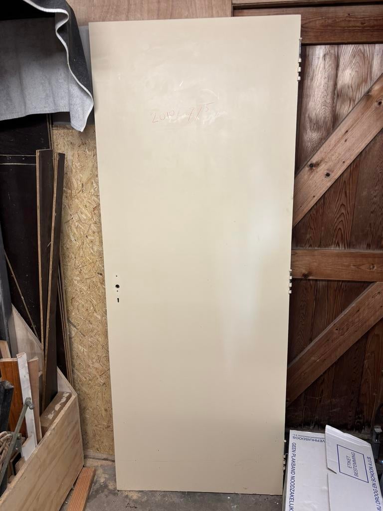 Binnendeur 201 x 77,5 cm, Doe-het-zelf en Verbouw, Deuren en Horren, Gebruikt, Minder dan 80 cm, Binnendeur, Ophalen of Verzenden