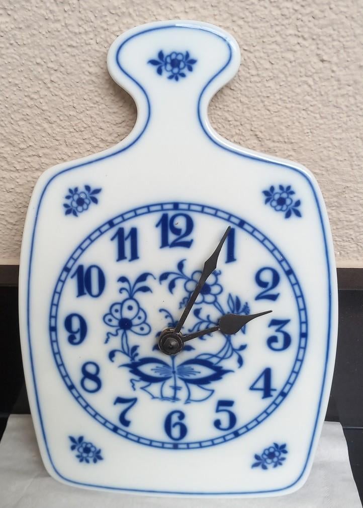 klokje op broodplankje motief zwiebelmuster, Overige typen, Ophalen of Verzenden, Zo goed als nieuw, Overige stijlen