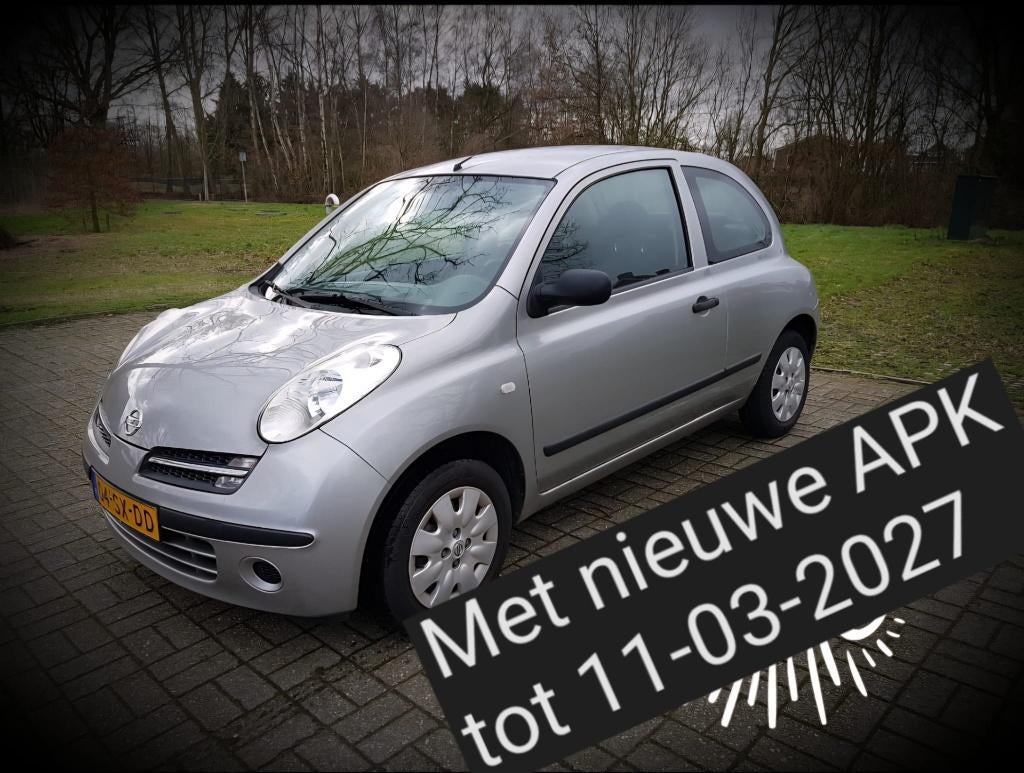 Nissan Micra 1.2 2006 Grijs, Auto's, Stof, 4 cilinders, Origineel Nederlands, Micra