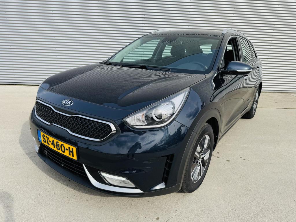 Kia Niro 1.6 GDi Hybrid DynamicLine Clima | Cruise | Navi |, Gebruikt, Euro 6, 2 kWh, Blauw