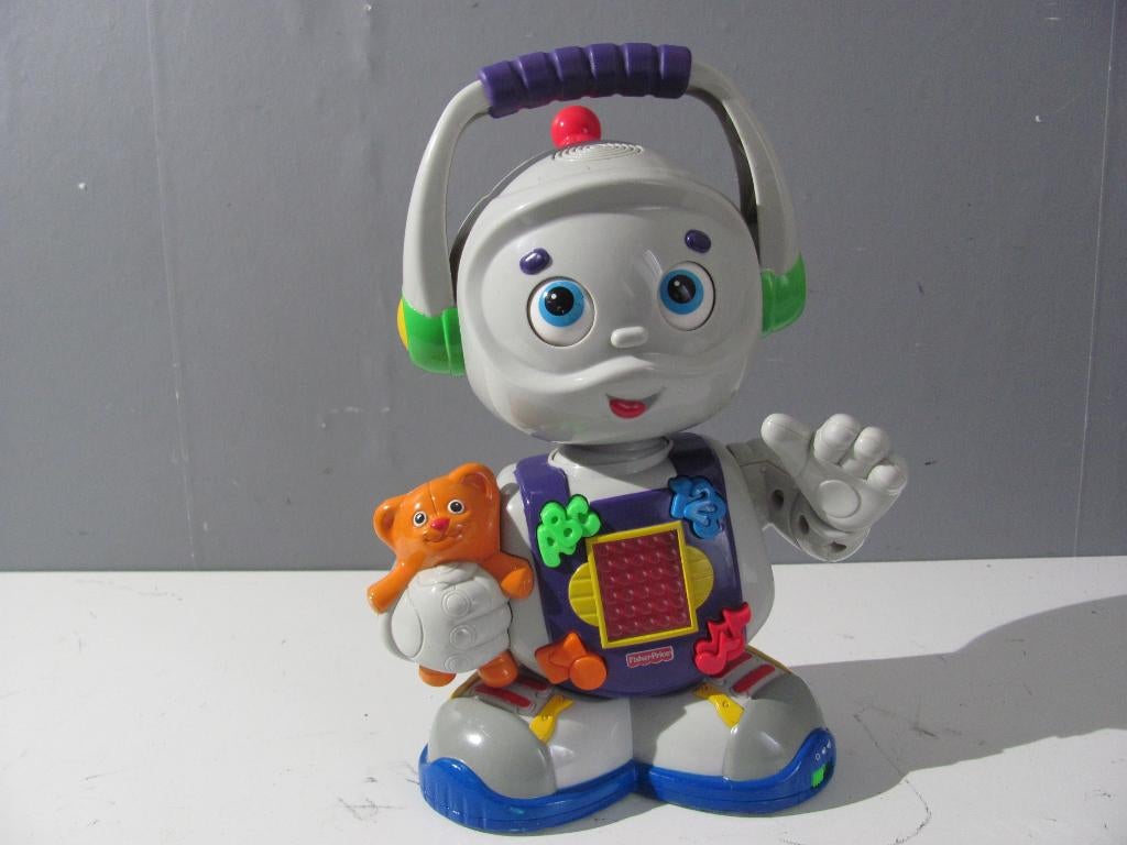 robot Toby met lestof letters,getallen,etc, Ophalen of Verzenden, Zo goed als nieuw, 4 tot 6 jaar