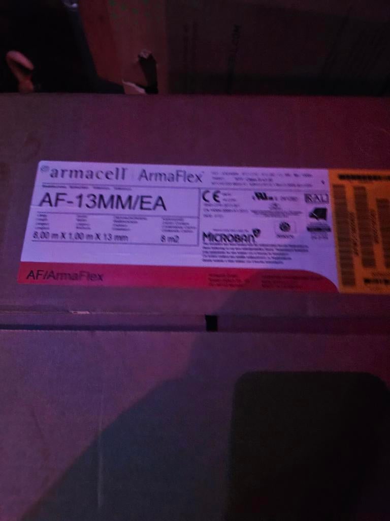 Armaflex zelfklevende isolatie 8m² 13mm, Overige materialen, Nieuw, 15 m² of meer, Ophalen