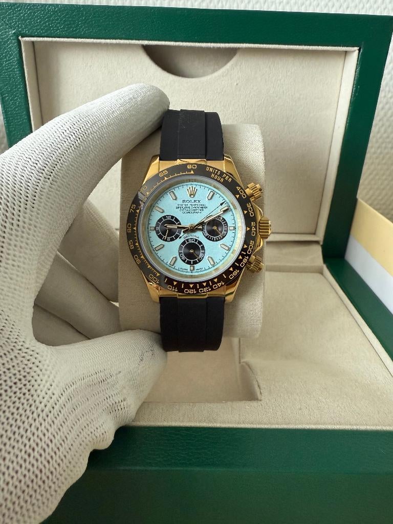 Rolex Daytona Blue Dial 40MM Oysterflex, Polshorloge, Overige materialen, Nieuw, Ophalen of Verzenden