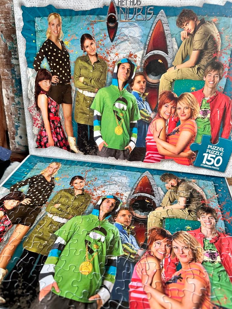 Puzzel Het Huis Anubis 150 stukjes - Verzamelobject, Verzamelen, Film en Tv, Gebruikt, Ophalen of Verzenden