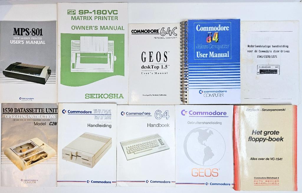 Partij Commodore 64 Handleidingen Nederlands en Engels, Computers en Software, Verzenden, Commodore C 64, Nvt, Nvt