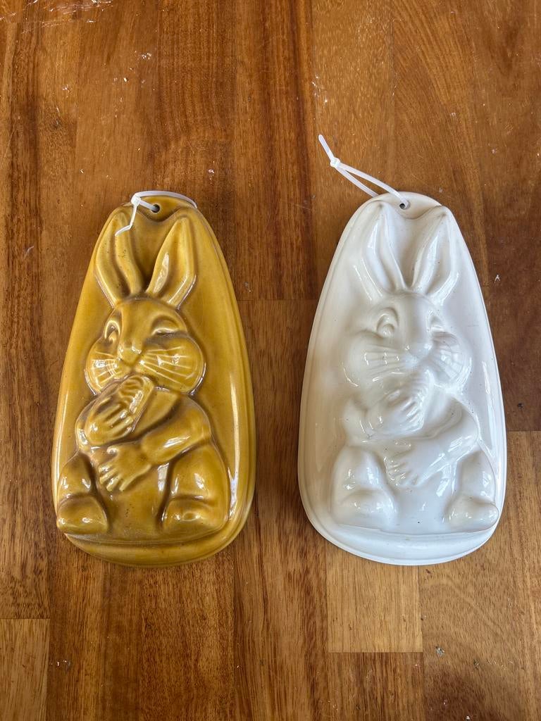 2 paashaas puddingvormen, Ophalen of Verzenden