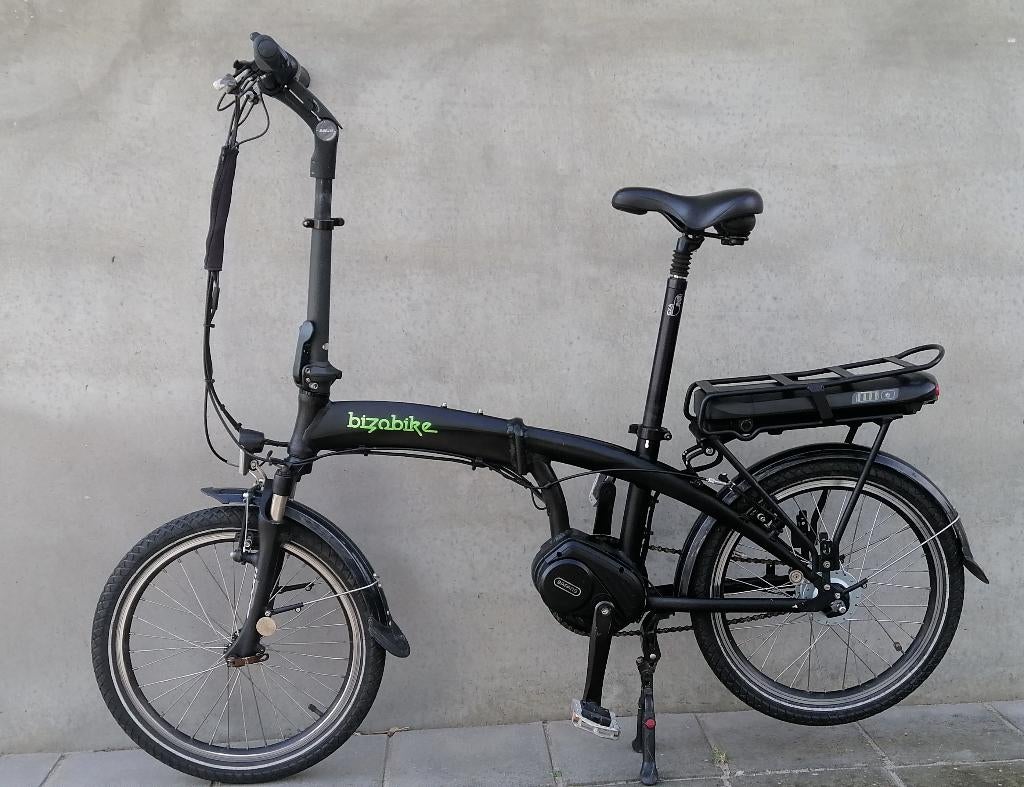 Bizobike x-class 15ah accu, middenm. elektrische vouwfiets., Fietsen en Brommers, Zo goed als nieuw, Minder dan 47 cm, 50 km per accu of meer