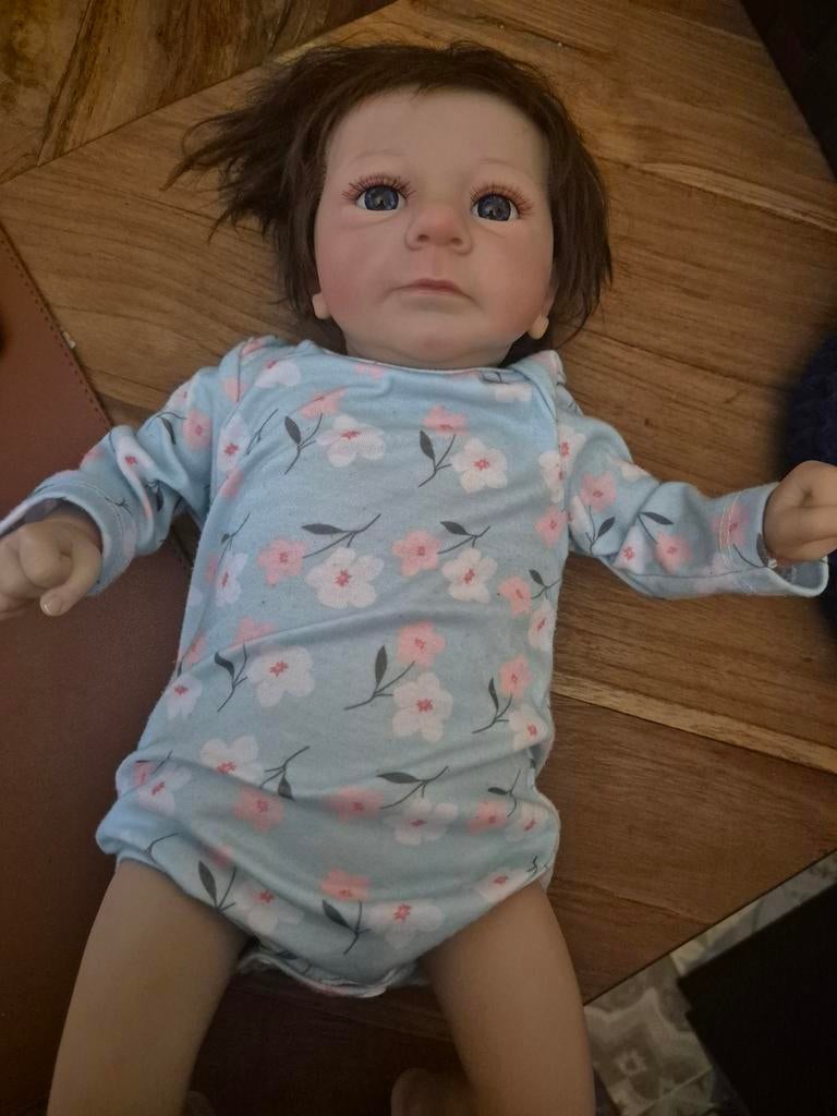 Levensechte Reborn Baby pop 50 cm, Ophalen, Zo goed als nieuw, Jongetje of Meisje, Pakje