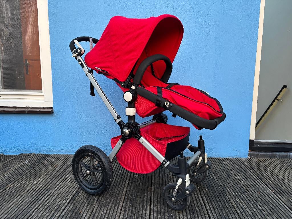 Bugaboo Cameleon met rode bekleding, Ophalen, Gebruikt, Bugaboo, Combiwagen