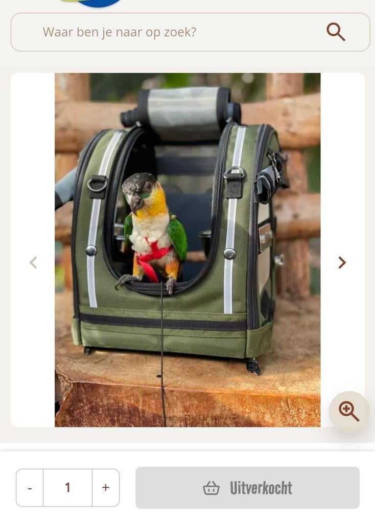 Celltei Pak-o-bird vogel rugzak/reistas XS, Dieren en Toebehoren, Vogels | Parkieten en Papegaaien, Meerdere dieren, Parkiet