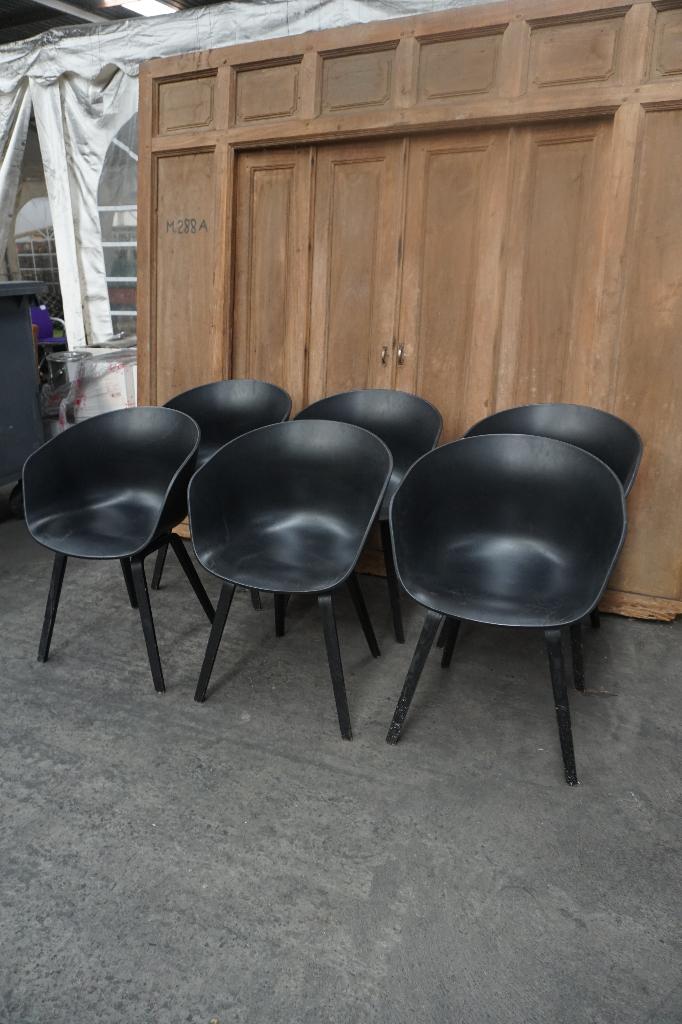 Hay kuipstoelen stoelen eetkamer stoelen, Ophalen, Kunststof, Gebruikt, Zwart