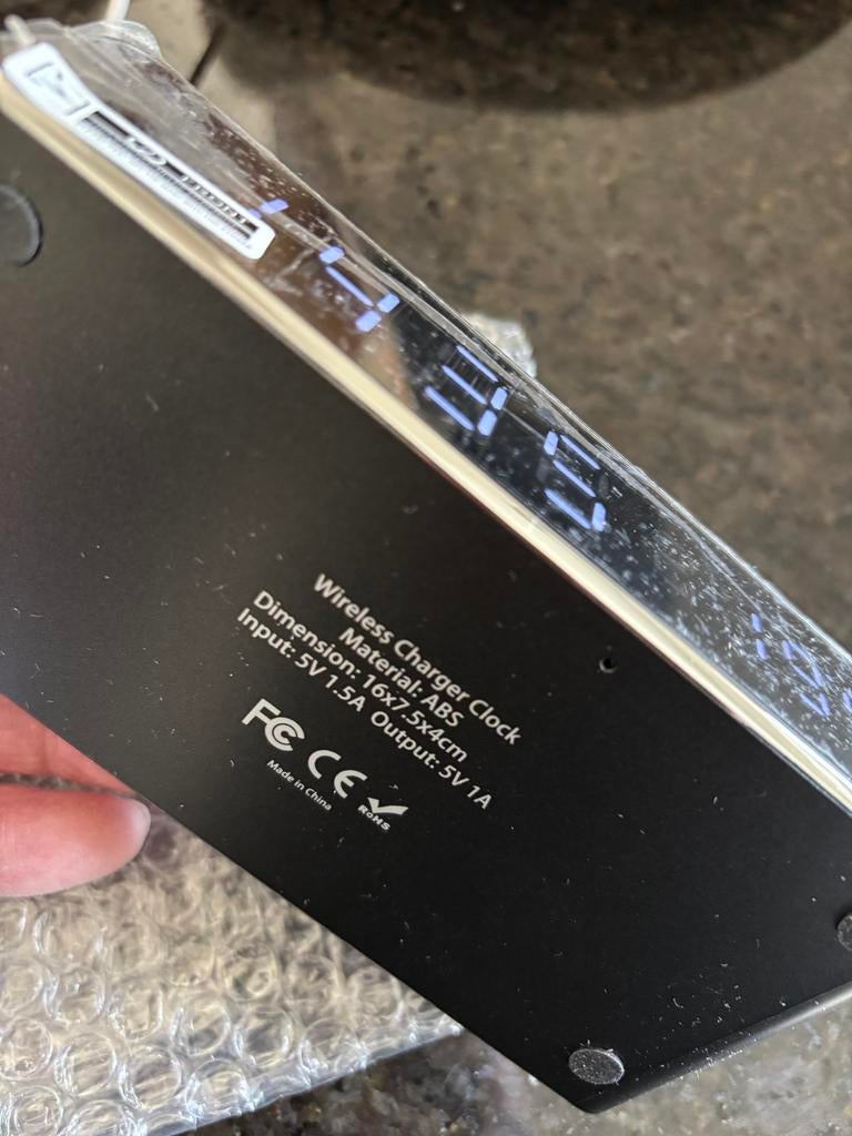 Draadloze Oplader Klok met Digitale Display, Ophalen of Verzenden, Nieuw, Digitaal