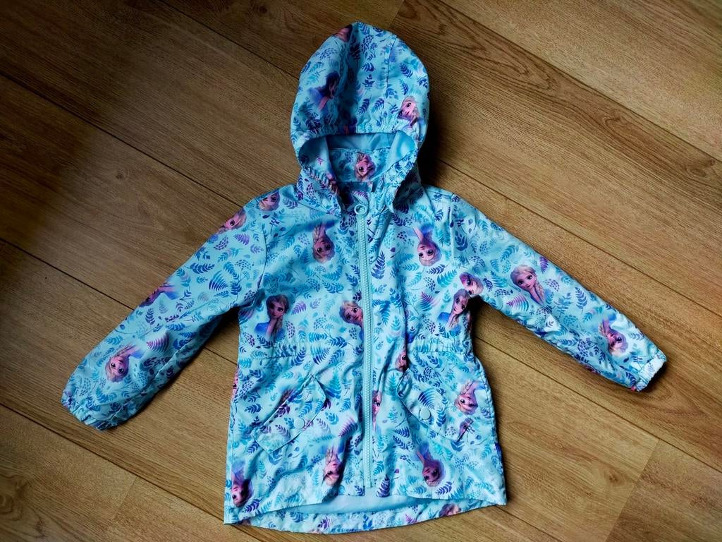 Zgan! Blauw frozen jasje van H&M! Mt 104 Nieuwstaat!, Meisje, Ophalen of Verzenden, Zo goed als nieuw, H&m