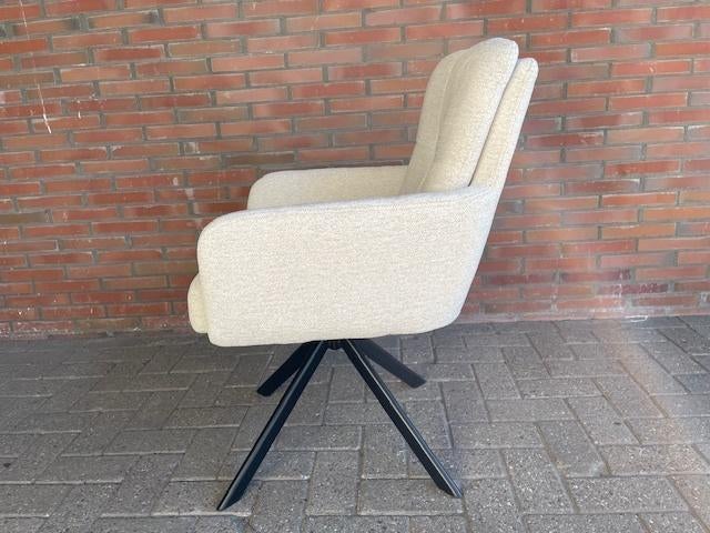 Stoelen NAPELS  IVORY draai 180 - Auto return laagste prijs., Huis en Inrichting, Stoelen, Verzenden, Gebruikt, Stof, Vijf, Zes of meer stoelen