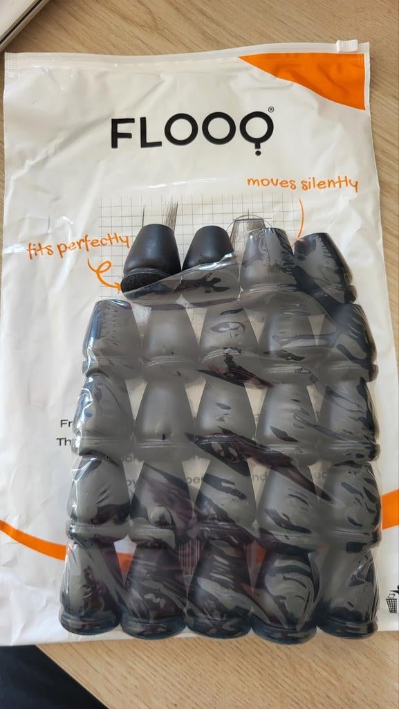 FLOOQ - Stoelpootdoppen Pro - Rond - Zwart - Floor - 14-21mm, Ophalen, Nieuw