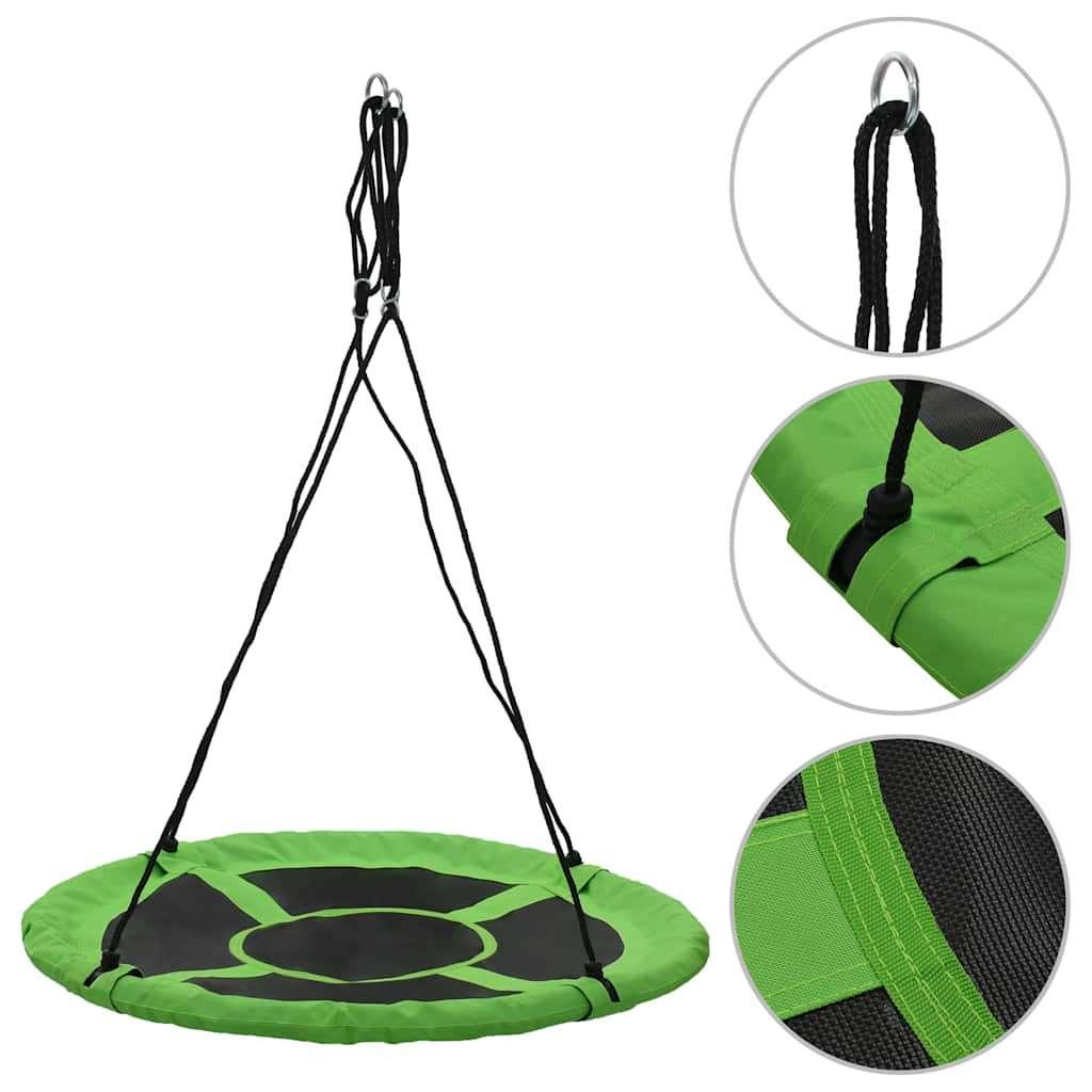 Schommel swing nestschommel vogelnest groen 110 cm GRTS BZRG, Kinderen en Baby's, Speelgoed | Buiten | Speeltoestellen, Verzenden
