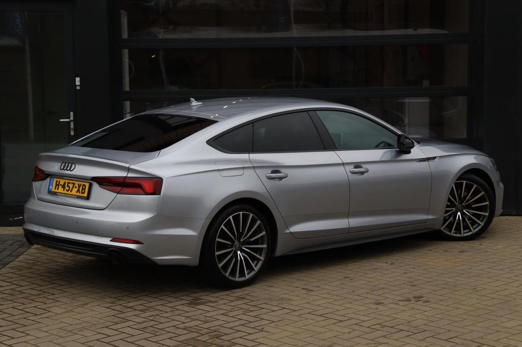 Audi A5 Sportback 35 TFSI Sport S-line black edition | NAP |, Gebruikt, Euro 6, 4 cilinders, Leder en Stof