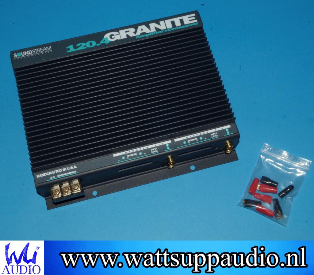 Soundstream Granite 120.4 4 kanaals versterker, Auto diversen, Autospeakers, Gebruikt, ., Ophalen of Verzenden, .