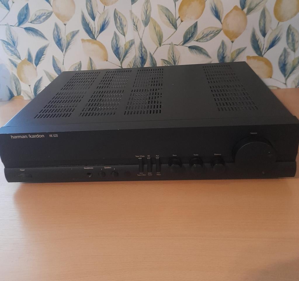 Harman/Kardon HK 620 Stereo Versterker Met Afstandsbediening, Overige merken, Ophalen of Verzenden, Zo goed als nieuw, 60 tot 120 watt