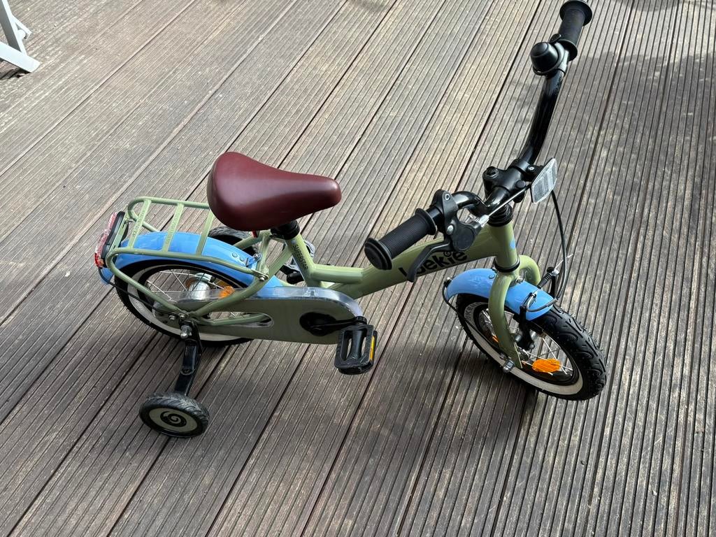 Loekie groene superstar fiets 12 inch, Fietsen en Brommers, Ophalen, Gebruikt, Minder dan 16 inch, Zijwieltjes