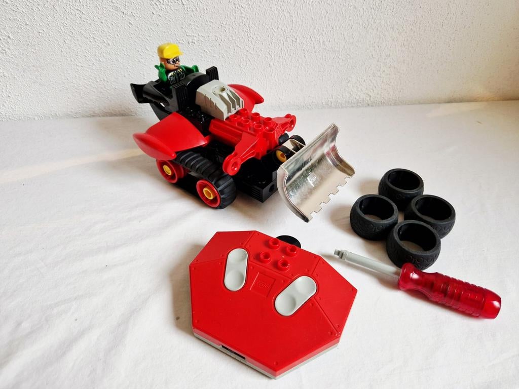 Technisch Duplo Toolo 2949 remote controle dozer werkend, Ophalen of Verzenden, Gebruikt, Duplo