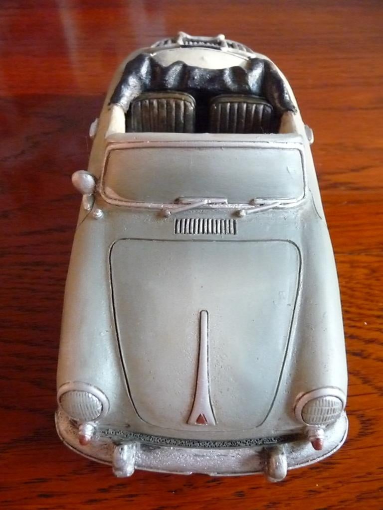 Nieuw Porsche cabrio 1959 4cmH. x 14 cmL. polystone., Antiek en Kunst, Ophalen of Verzenden