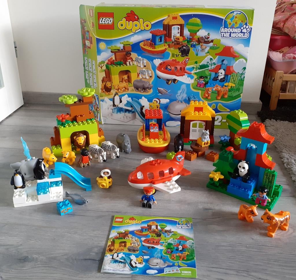 Lego Duplo 10805 Around the World, Ophalen of Verzenden, Zo goed als nieuw, Complete set, Duplo