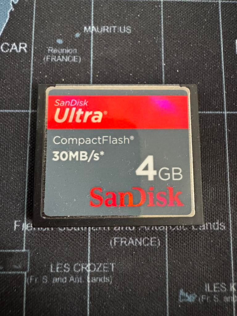 Sandisk Ultra 4GB Compact Flash 30MB/s geheugenkaart, Ophalen of Verzenden, Zo goed als nieuw, 4 GB, Fotocamera
