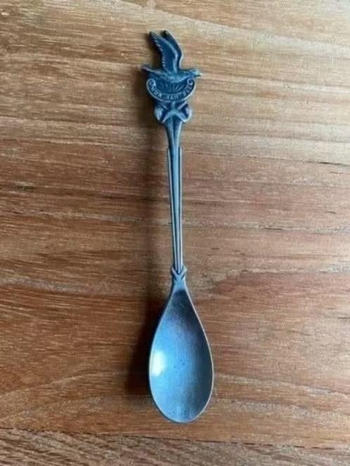 Lepeltje :Wijk aan zee - met afbeelding meeuw, Antiek en Kunst, Ophalen of Verzenden