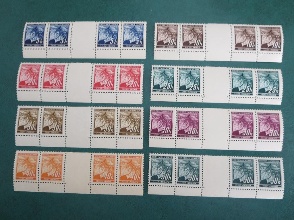 Duitse Rijk  Bezet Tsjechie  Tussen + onderrand, Verzenden, Duitse Keizerrijk, Postfris