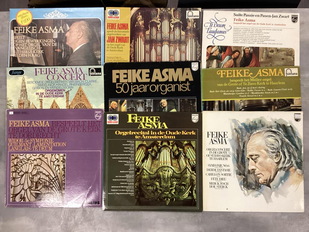 9 Feike Asma LP's - Orgelmuziek Collectie, Ophalen of Verzenden, Gebruikt, 12 inch