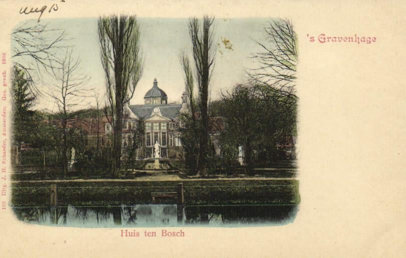 s Gravenhage - Huis ten Bosch - ongelopen, Ophalen of Verzenden, Voor 1920, Ongelopen, Zuid-Holland