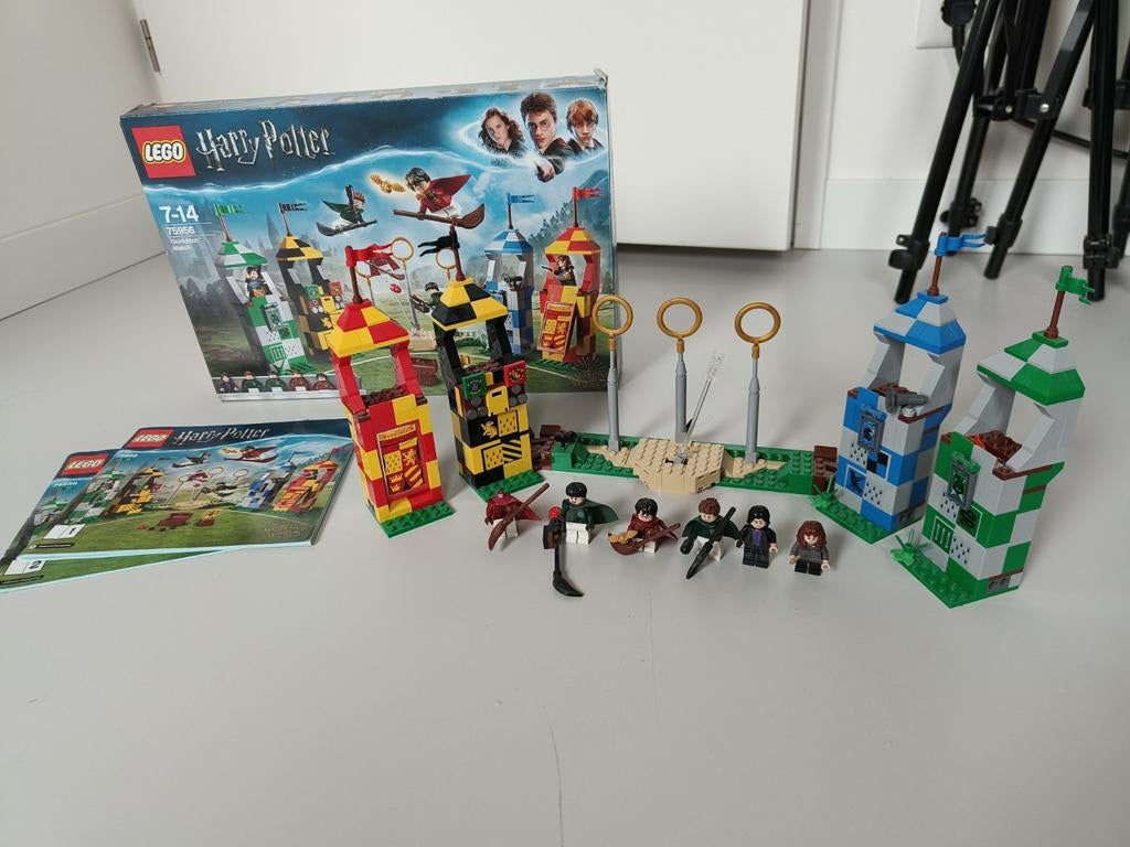 Lego harry potter 75956 quidditch match, Ophalen of Verzenden, Zo goed als nieuw, Complete set, Lego