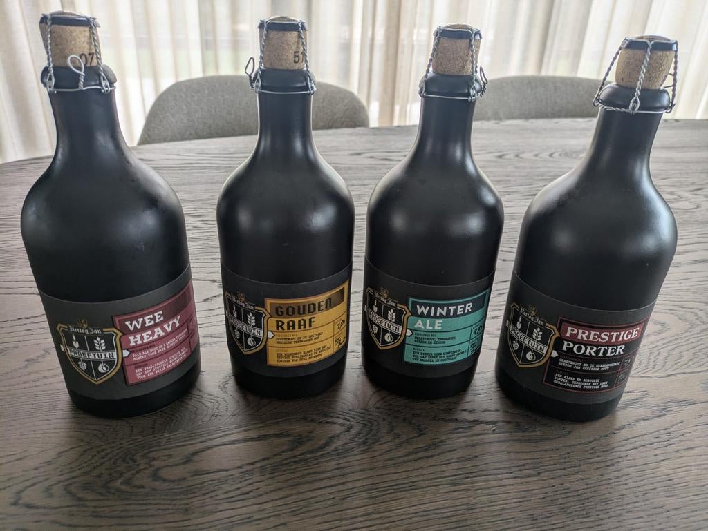 Unieke Hertog Jan Proeftuin bieren - set van 4, Verzamelen, Ophalen of Verzenden, Nieuw, Flesje(s), Hertog Jan