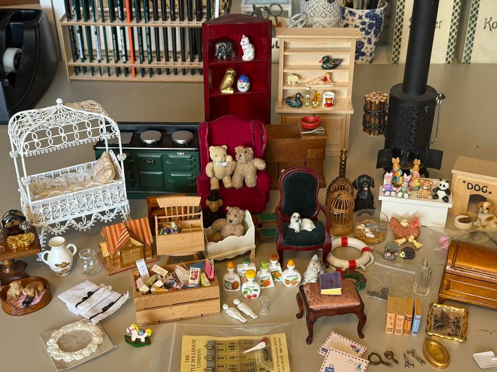 Poppenhuis lot, Verzamelen, Ophalen of Verzenden, Gebruikt, Poppenhuis