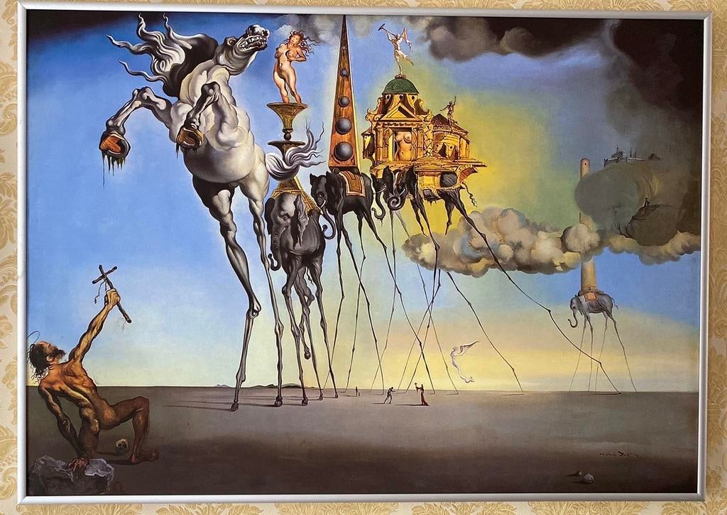 De Verzoeking van de Heilige Antonius - Salvador Dalí, Ophalen of Verzenden